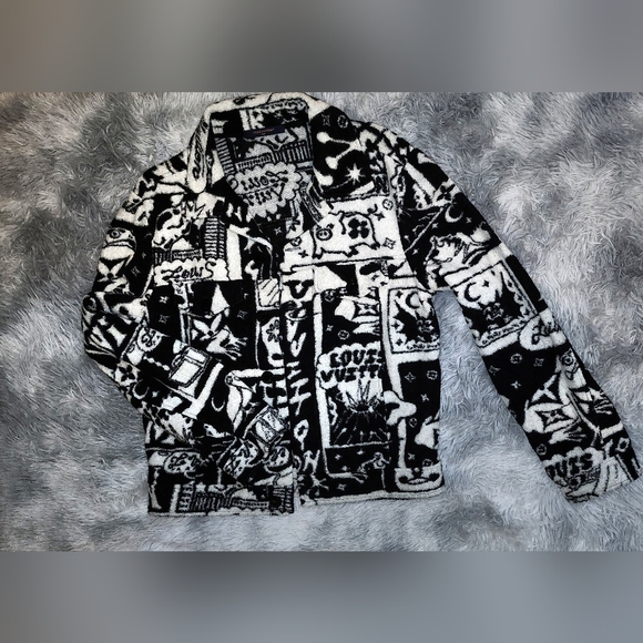 Louis Vuitton Comics Trucker Jacket Black (M) - Picture 1 of 16